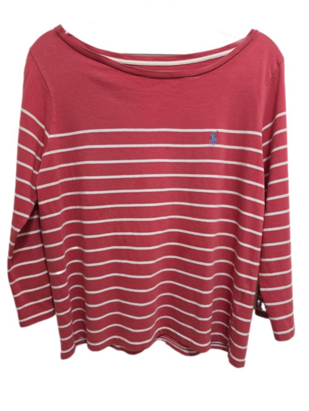 1450 Designer Polo Ralph Lauren Long Sleeve Striped Pullover Top Sz.XL Womens